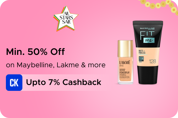 ajio: Min 50% Off on Maybelline, Lakme & more
